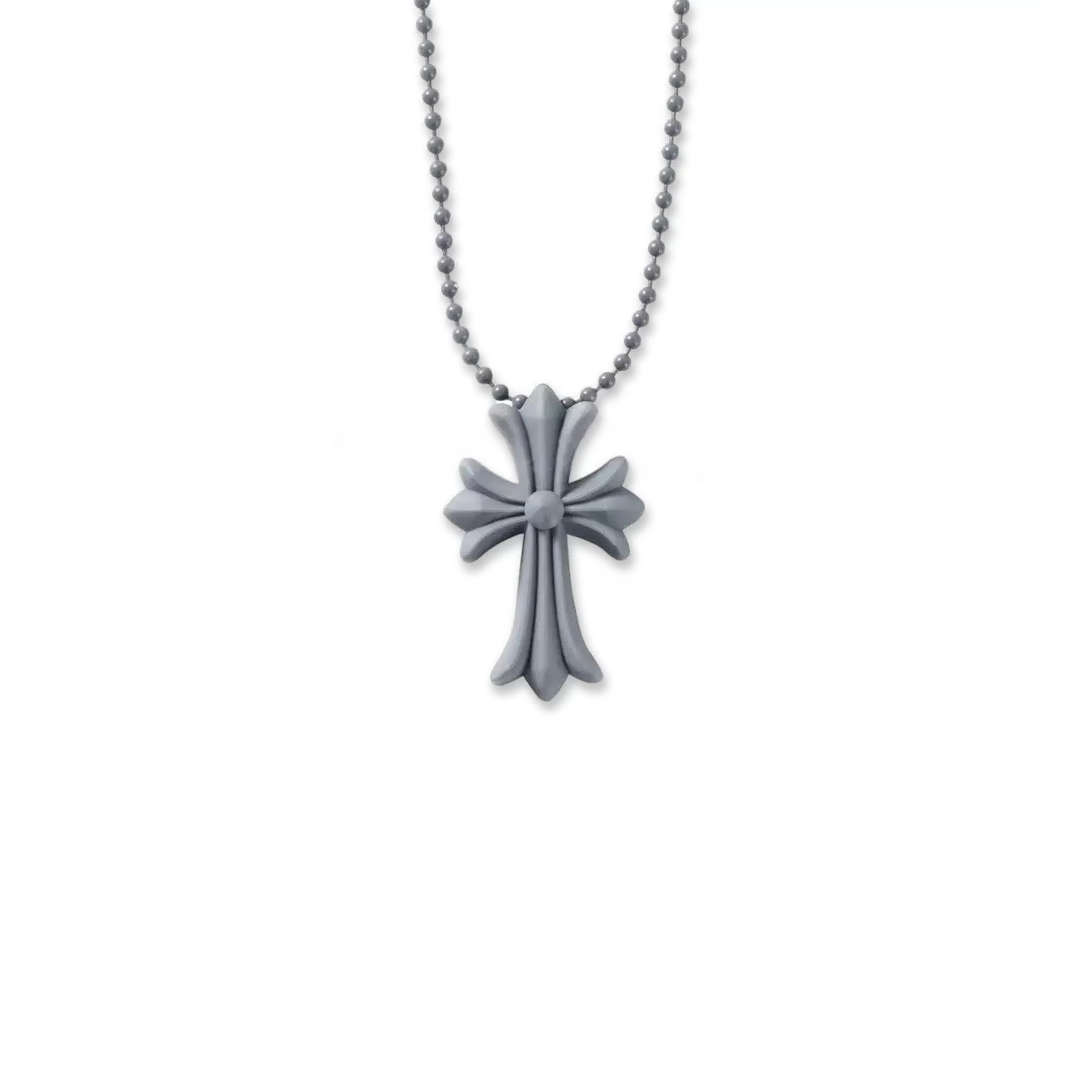CHROME HEARTS SILICONE CROSS NECKLACE
